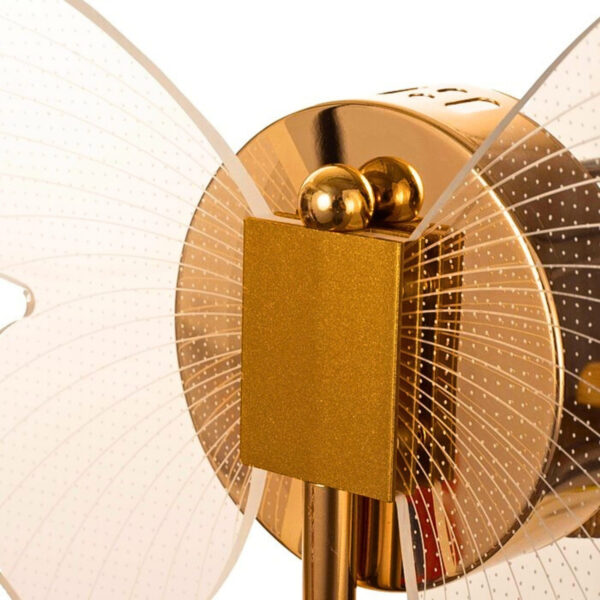 Arandela Borboleta Led 3000k Dourada Decorativa De Parede - Imagem 5