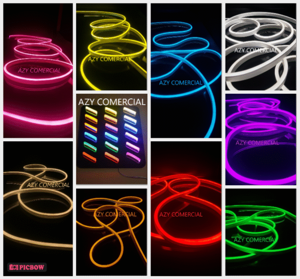 Mangueira Neon 50 metros 6x12mm 12v Corte 2,5cm Pvc 14,4w Letreiro - Imagem 3