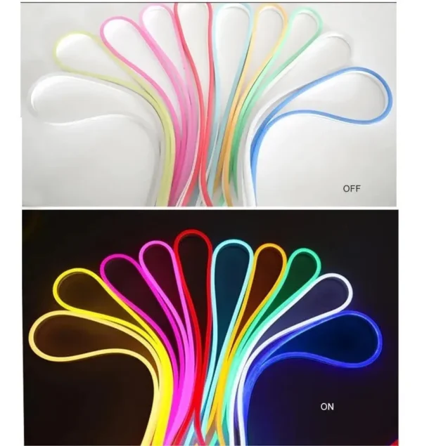 Mangueira Neon 50 metros 6x12mm 12v Corte 2,5cm Pvc 14,4w Letreiro - Imagem 4