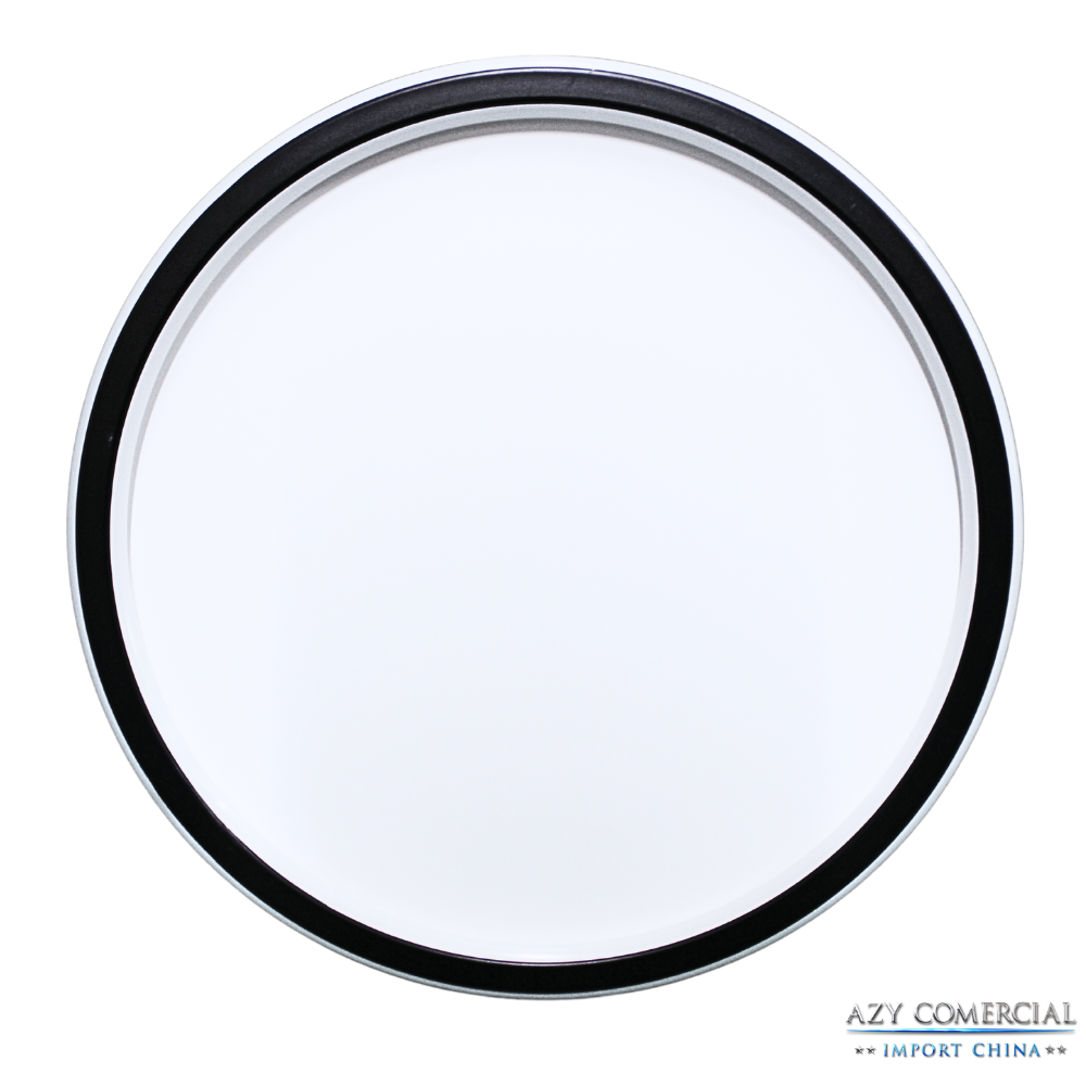 Luminaria Plafon De Teto Minimalista 1 Anel Preto