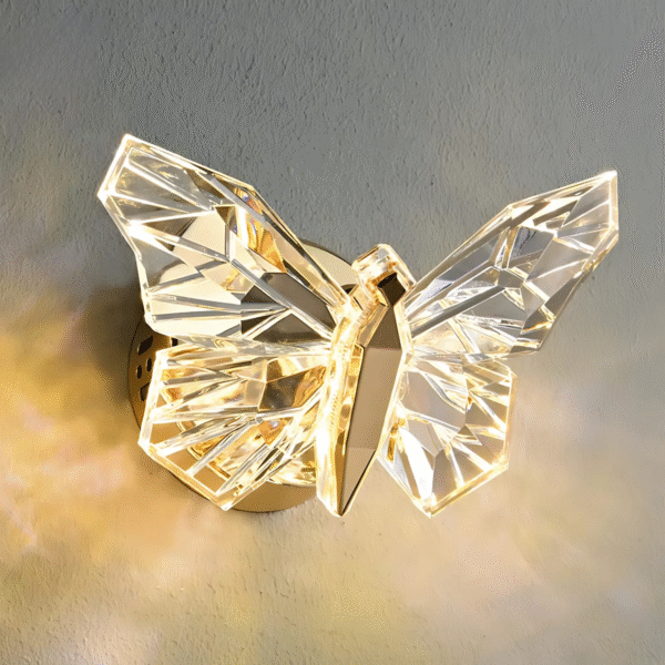 Arandela Borboleta Led Moderno Nórdico Decorativa De Parede - Imagem 3