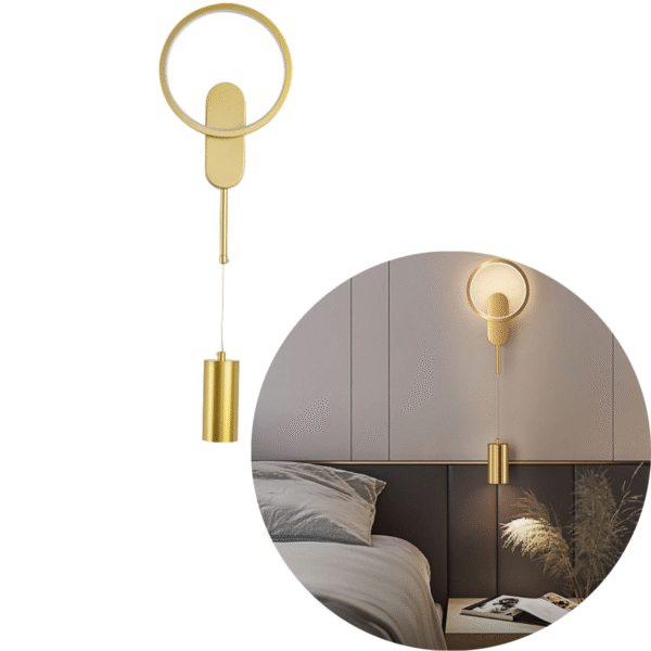 Arandela Lumenlar Moderna Metal Dupla Iluminação Dourada