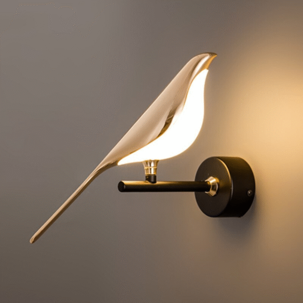 Luminária De Parede De Pássaro Luz Arandela Candelabro - Imagem 2