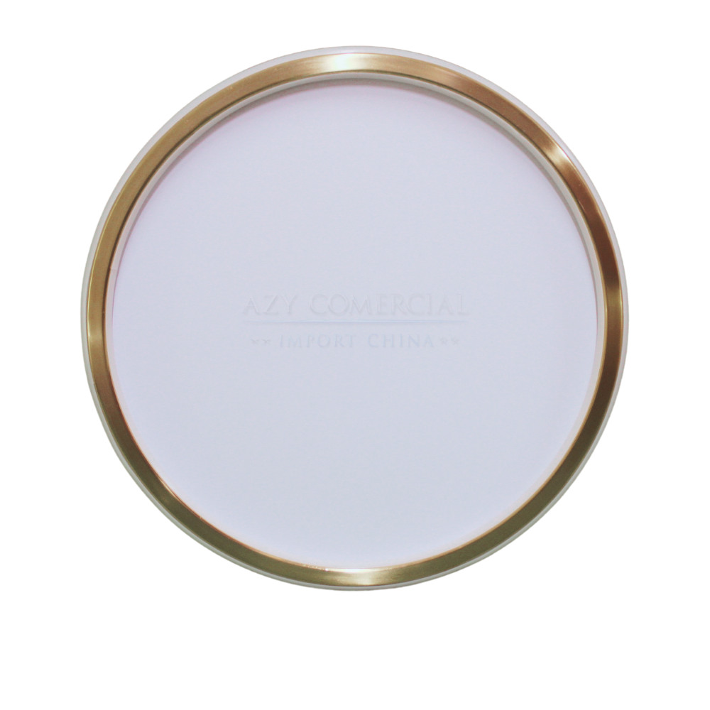 Luminaria Plafon De Teto Minimalista 1 Anel Dourado