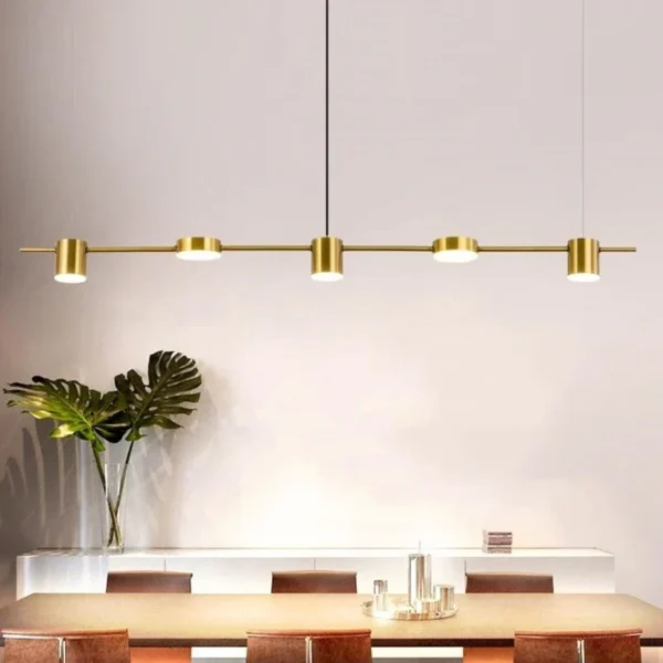 Lustre Moderno Luminária Minimalista Led Nordico Sala Jantar - Imagem 2