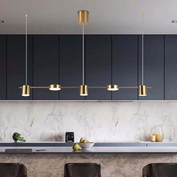 Lustre Moderno Luminária Minimalista Led Nordico Sala Jantar - Imagem 4