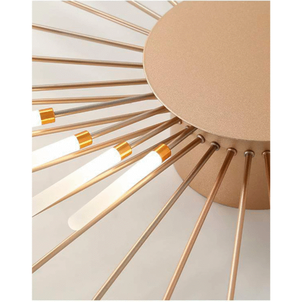 Lustre Girassol Led Espiral Teto 3500k Bivolt Iluminação - Imagem 4