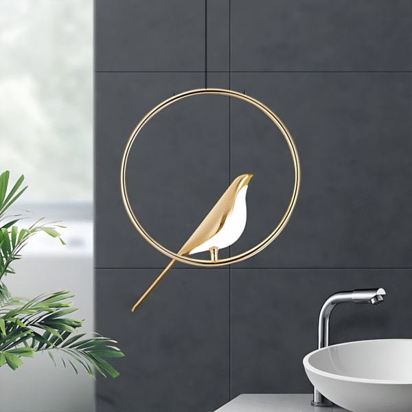 Luminaria Pendente Passaro Led Bird Nordic Moderno Bivolt - Imagem 4