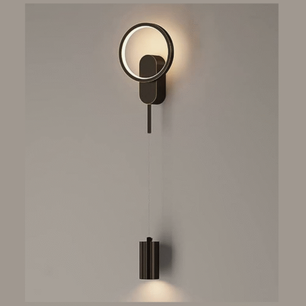 Arandela Lumenlar Moderna Metal Dupla Iluminação Preta - Imagem 5
