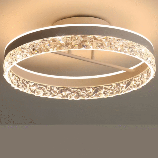 Luminaria Plafon Redondo Ultra Moderno Branco 3in1 Minimalis - Imagem 3