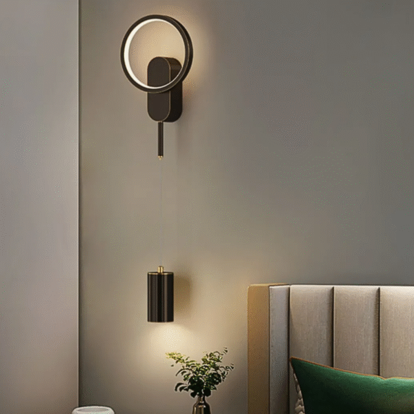 Arandela Lumenlar Moderna Metal Dupla Iluminação Preta - Imagem 4