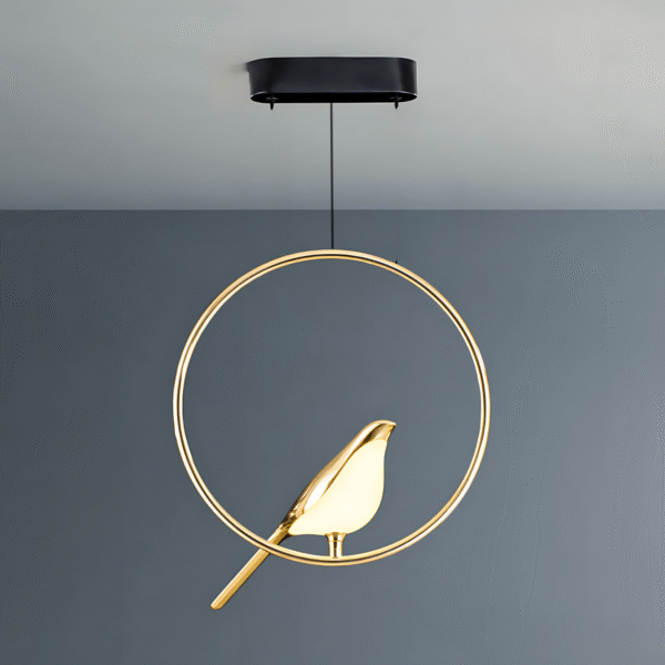 Luminaria Pendente Passaro Led Bird Nordic Moderno Bivolt - Imagem 3
