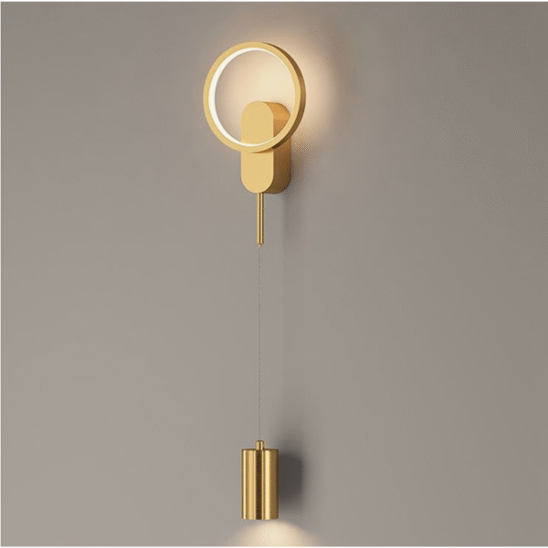 Arandela Lumenlar Moderna Metal Dupla Iluminação Dourada - Imagem 4