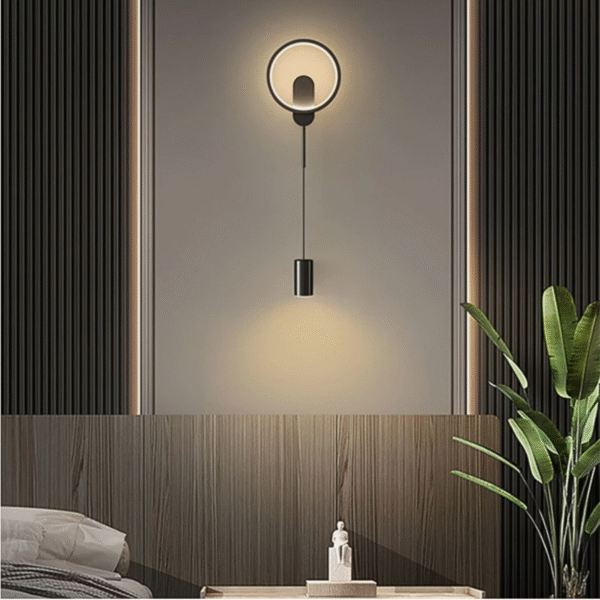 Arandela Lumenlar Moderna Metal Dupla Iluminação Preta - Imagem 2