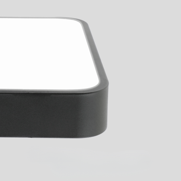 Luminaria Plafon Quadrado Amadeirado Black 40cm 3 In 1 - Imagem 4
