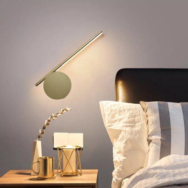 Arandela Luz Indireta Led Dourada 3000k 60cm Linear Moderna - Imagem 4