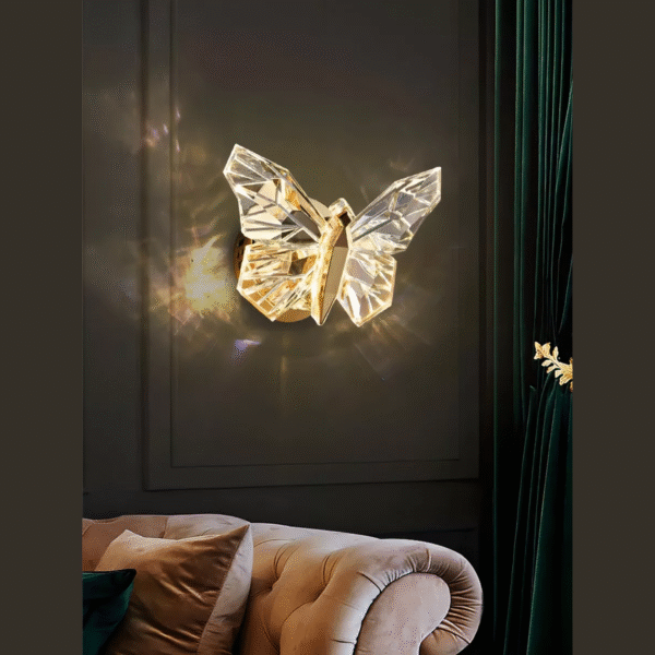 Arandela Borboleta Led Moderno Nórdico Decorativa De Parede - Imagem 5