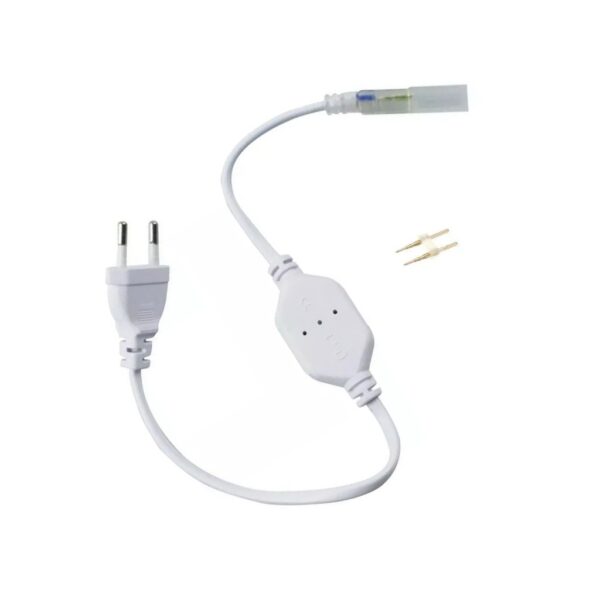 Rabicho Led P/ Mangueira Led chato Fita 5050 Bivolt - Imagem 2