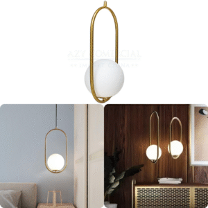 Luminaria Pendente Jabuticaba Oval Vidro Globo Dourado G9