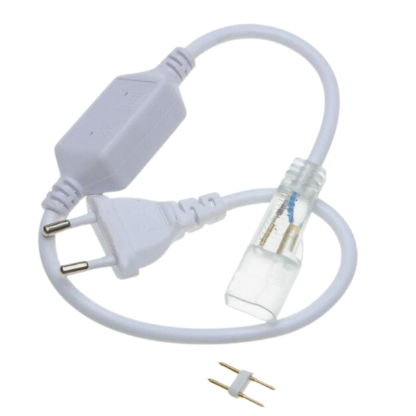 Mangueira Fita Neon Fino 8mmx15mm 100 metros+5 Conectores 110V ou 220V - Imagem 4