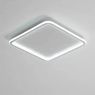 Luminaria Plafon Quadrado Teto Minimalista 1 Anel Branco