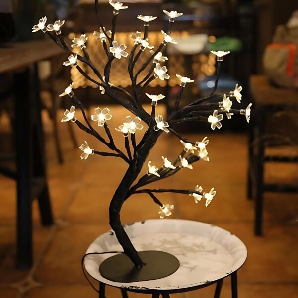 Luminaria Arvore Cerejeira Leds Abajur Flor 48Leds Bivolt - Imagem 7