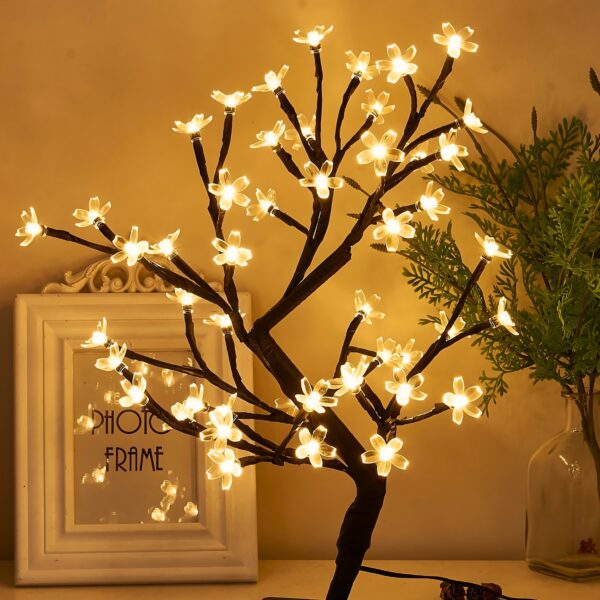Luminaria Arvore Cerejeira Leds Abajur Flor 48Leds Bivolt - Imagem 3