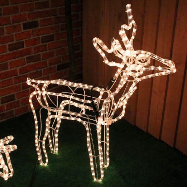 Renas Grande Fêmea ou Macho Led C/movimento Branco Quente / Branco frio 110v ou 220v - Imagem 8