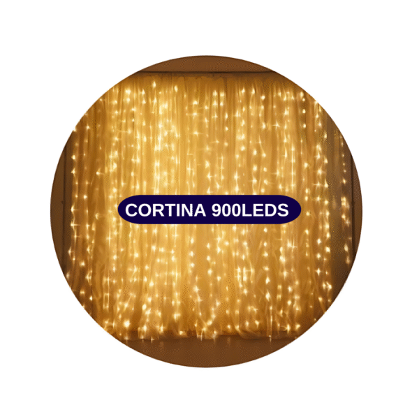 Cortina Luzes Led Casamento 4mx3m 900leds Branco Quente - Branco Frio 110v ou 220v - Imagem 2