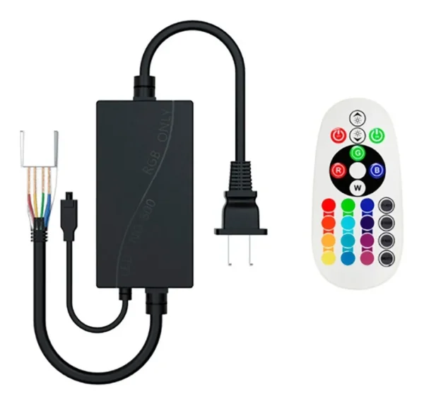 Mangueira Fita Ultra Led 100 metros + controladora 5050 Achatada RGB Colorida 220v - Imagem 6
