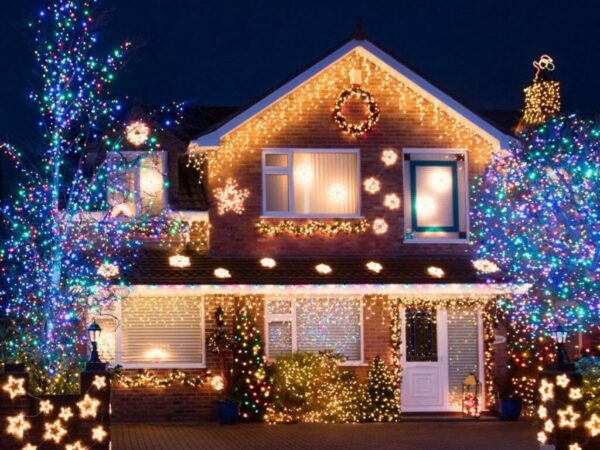 Cordão 30 metros Fixo 300Leds Fio Transparente ou Verde C/emenda Macho/Femea 110V ou 220v - Imagem 4