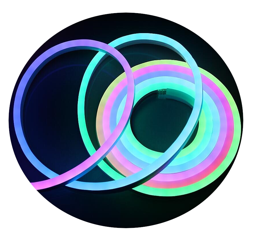 Mangueira Neon 50 metros Silicone Digital Rgb 6mmx12mm Corte 3cm