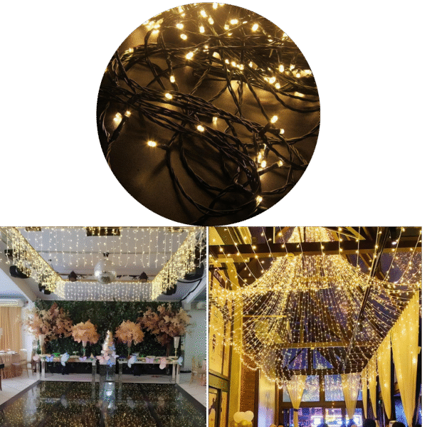 Cordão Natal Led Fixo100 Leds emenda Macho/femea Fio Verde 220v