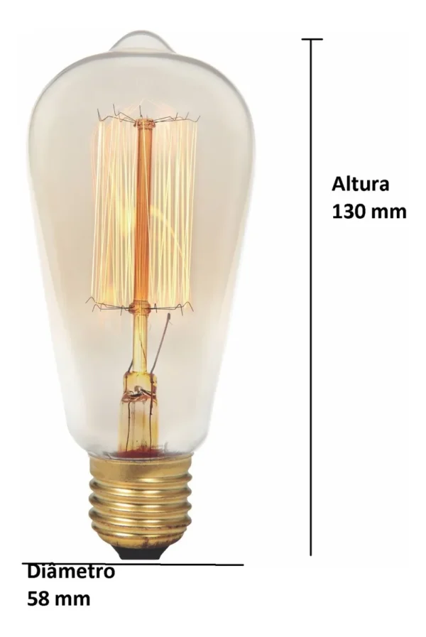Lâmpada Decorativa Vintage Retro Thomas Edison Dimenizavel - Imagem 5